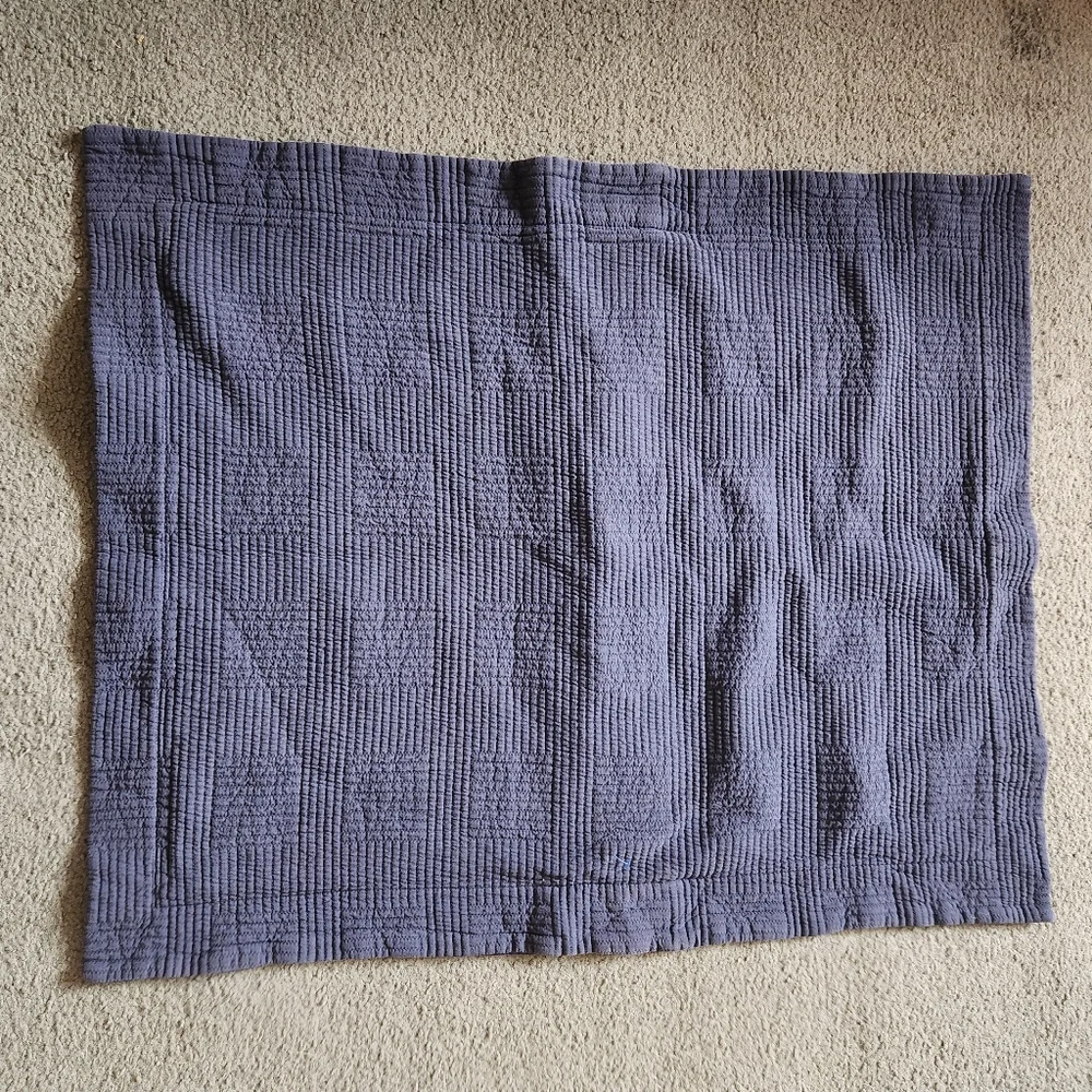 L.L. BEAN Sham Set Of 2 Pillowcovers  Blue Standard 20x25 Home Bedding Portugal